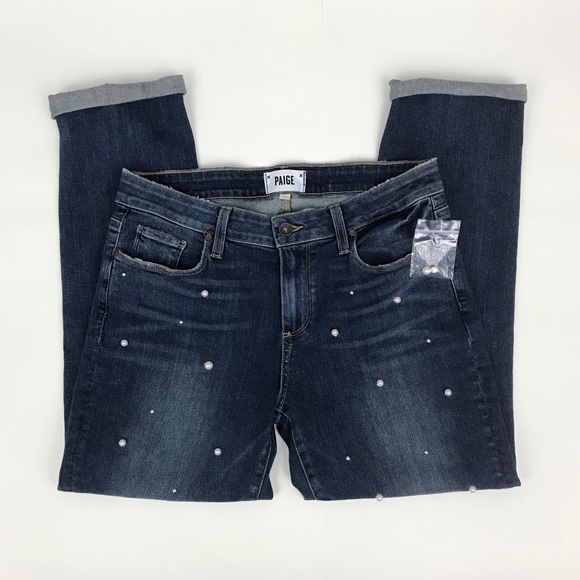 PAIGE Denim - Paige Brigitte Cropped Boyfriend Jeans - Pearl